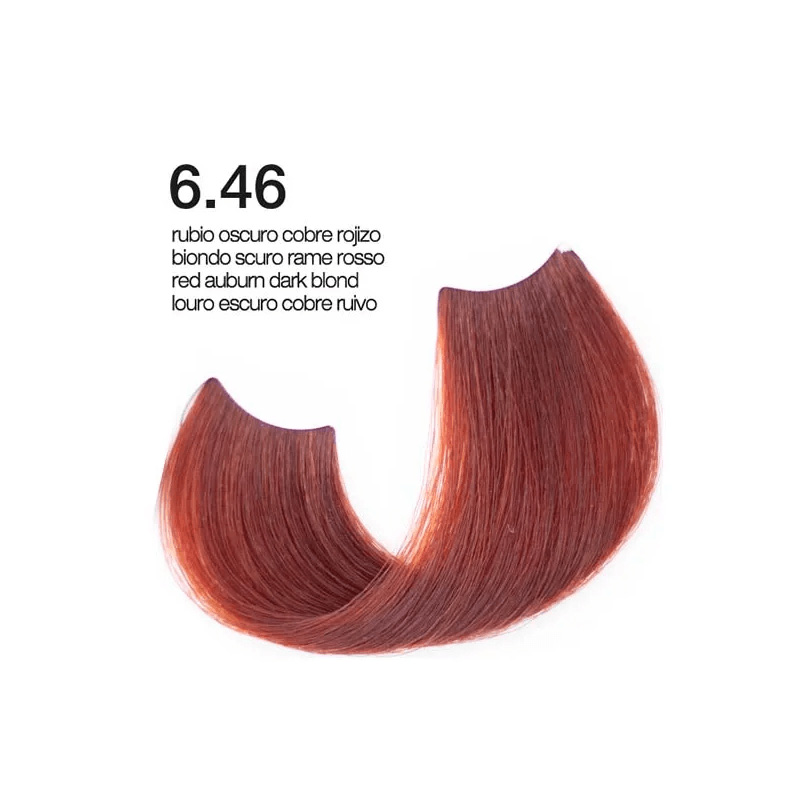 Exclusive Professional Hair Color Hi-Tech 100ml Cooper - Orange / Μόνιμη Βαφή Μαλλιών Χάλκινο 6.46