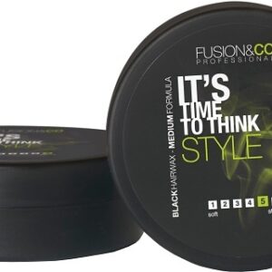 Fusion & Co It`s Time to Think Style Black Hair Wax 150ml
